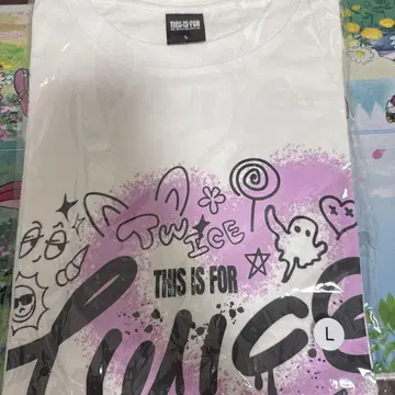 TWICE THIS IS FOR 티셔츠 화이트 L 사이즈