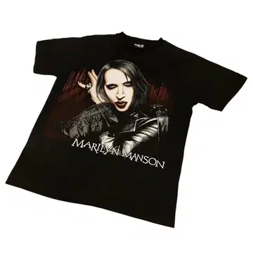 MARILyN MANSON 빈티지 락 티셔츠 00S 프린트 로고