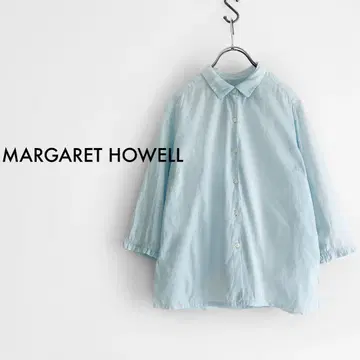 MARGARET HOWELL 7부 소매 셔츠 소매 프릴
