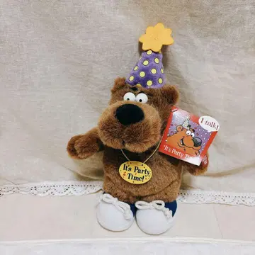 택 포함 미국 레트로 빈티지 봉제 인형 파티 스타일