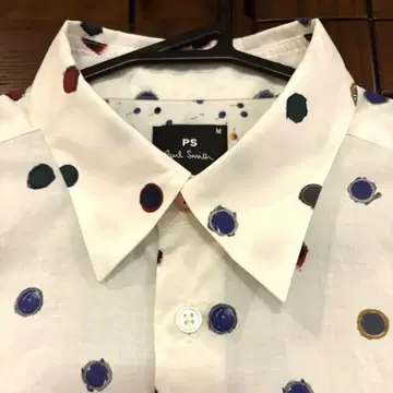 폴스미스 Paul Smith 손글씨 도트 셔츠
