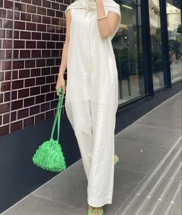 Ameri VINTAGE 올인원 롬퍼스 S 화이트 화이트