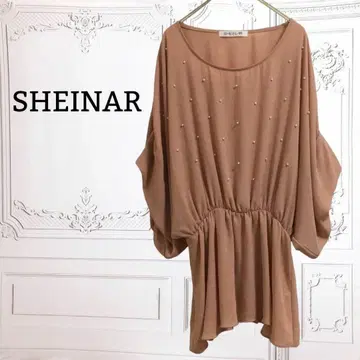 SHEINAR 튜닉/블라우스 [M] 핑크 드로스트 비쥬