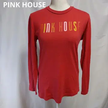 PINK HOUSE 핑크하우스 로고 프린트 롱 T 셔츠 긴팔