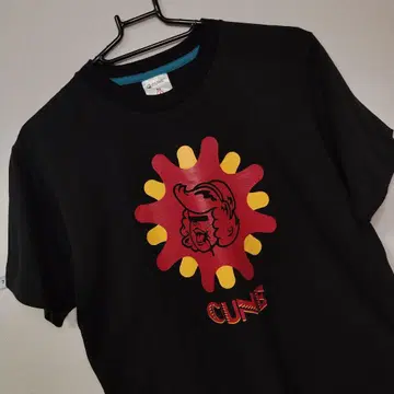 CUNE 그래픽 프린트 티셔츠 반팔 블랙