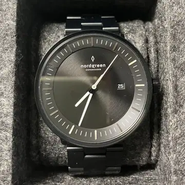 nordgreen 필로소파 올블랙 40mm 쿼츠 손목시계