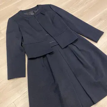 23구 네이비 노카라 자켓, 스커트
