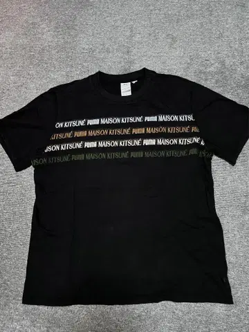 푸마 x 메종 키츠네 티셔츠 L 블랙