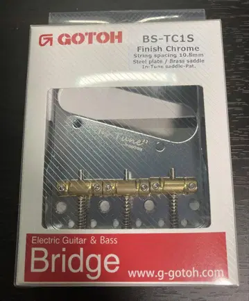 GOTOH BS-TC1S 브릿지 크롬 마감 안장 나사 산 주의