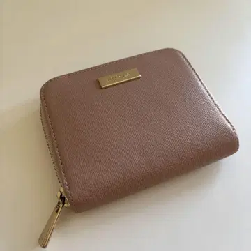 FURLA 훌라 핑크 가죽 접이식 지갑