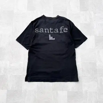 일본제 90s Santafe 산타페 양면 자수 로고 페이드 티셔츠