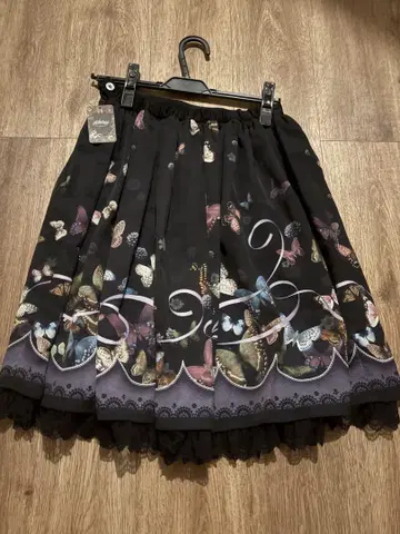 abillelage 버터플라이 스커트 미디엄 (블랙)