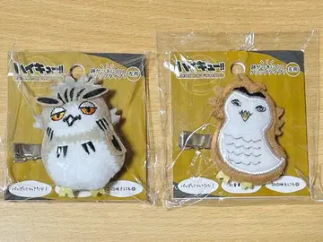 하이큐!! 마스코트 헤어 클립 보쿠토 코타로 아카아시 케이지 부엉이 학원