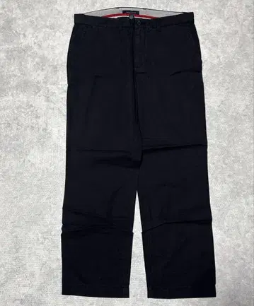 TOMMY HILFIGER 블랙 치노 팬츠 36/32 구제 의류