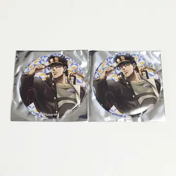 죠죠월드 JOJO WORLD 글리터 캔뱃지 쿠죠 죠타로 2개