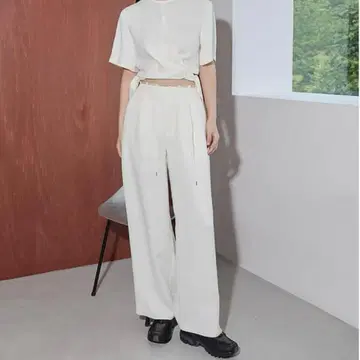 LE CIEL BLEU Knee Tuck Matt Satin Pants