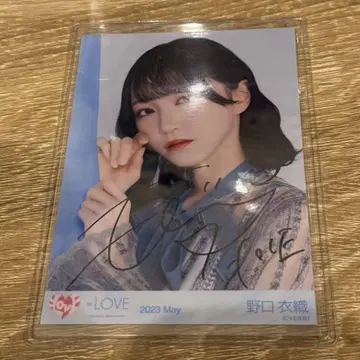 =LOVE 친필 사인 브로마이드 노구치 이오리 Felicitest