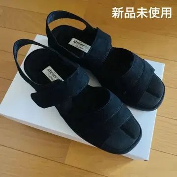 atelier okada 컴포트 샌들 블랙 M