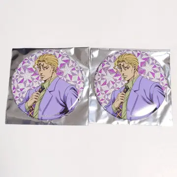 죠죠월드 JOJO WORLD 글리터 캔뱃지 요시카게 키라 2개