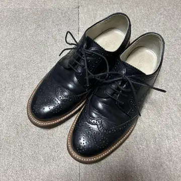 빈티지 아메카지 가죽 신발 가죽 윙팁 슈즈 로퍼 천연 가죽