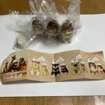 오리와 강아지 셔틀랜드 쉽독 3체 세트 미개봉