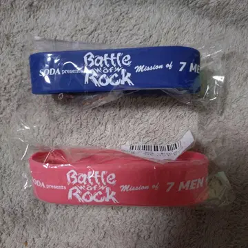 7 MEN 사무라이 Battle of Rock 러버 밴드 2색 세트