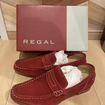 REGAL 레드 스웨이드 모카신