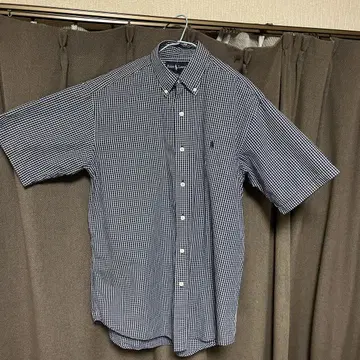 [새상품급] 90s 랄프 로렌 얇은 반팔 체크 셔츠 BLAKE M