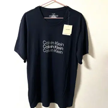 캘빈클라인 CK 로고 티셔츠 L 네이비