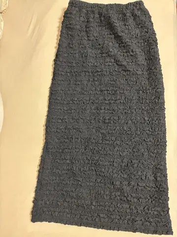 저널 스탠다드 relume 프릴 가공 블랙 타이트 롱 스커트