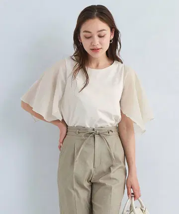 케이프 슬리브 풀오버