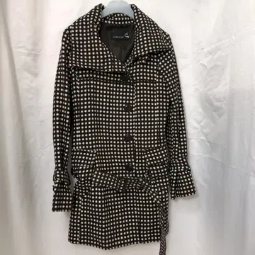 AS KNOW AS PINKY 여성용 코트 브라운/도트 7504