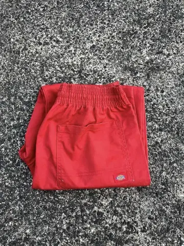 Dickies 빨간색 워크 팬츠 M 사이즈