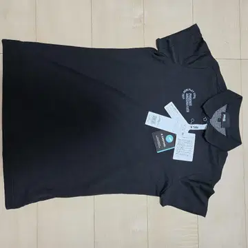 핑 블랙 피케 셔츠