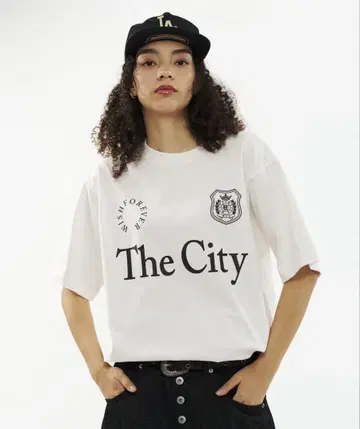 WISH FOREVER The City 티셔츠 M 화이트