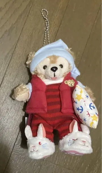 더피 잘 자 파자마 오픈 마우스 봉제 인형 배지