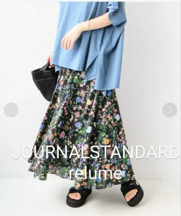 새상품급 JOURNAL STANDARD relume 꽃무늬 플레어 스커트