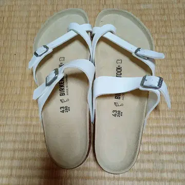 BIRKENSTOCK 화이트 플립플랍 28cm 남성용