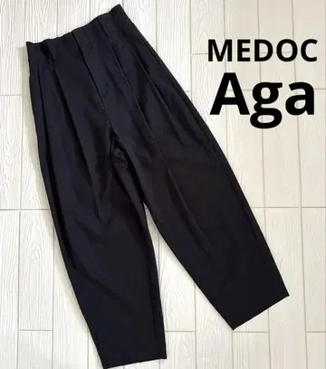 MEDOC Aga 디자인 커브 팬츠 9호 블랙 1회 사용