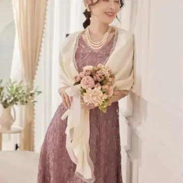 스톨 숄 오간자 DRESS PLUS