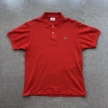 [여성 중고 의류] LACOSTE 라코스테 피케 셔츠 레드 사이즈 4
