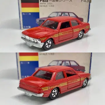 토미카 BMW 320i 빨파랑 상자 일본제