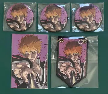 쿠로사키 이치고 BLEACH WORLD 글리터 캔뱃지 와펜 참