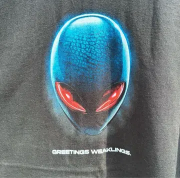 ALIENWARE vintage 티셔츠 intel 게임 에이리언