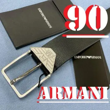엠포리오 아르마니 벨트 Y4S280 90 블랙 로고 케이스 포함