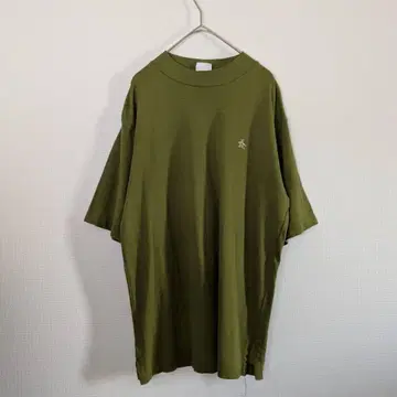 90년대 USA Grand Slam 모크넥 티셔츠 카키