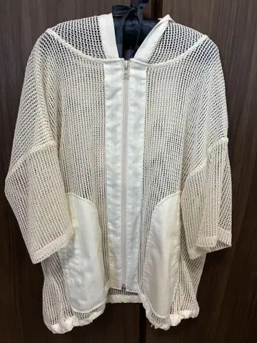 니코앤드 메쉬 루즈 후드티 아이보리 M