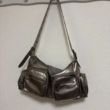 [ JEANASIS ] 실버 숄더 4포켓 원숄더 BAG