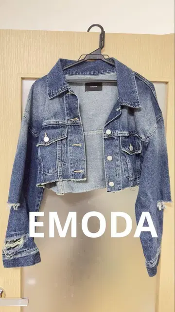EMODA 데님 크롭 자켓 F 사이즈