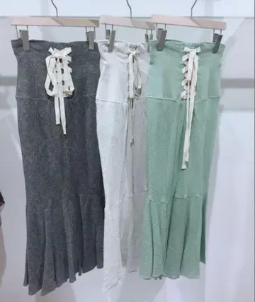 snidel 코튼 린넨 머메이드 스커트